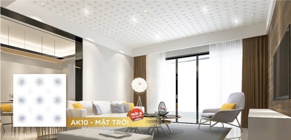 Phối cảnh trần trang trí Vĩnh Tường DECO® Ánh Kim 10