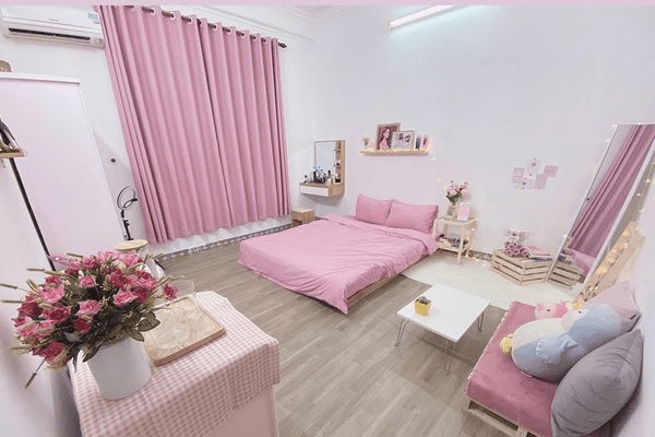 Decor phòng trọ không gác tối giản