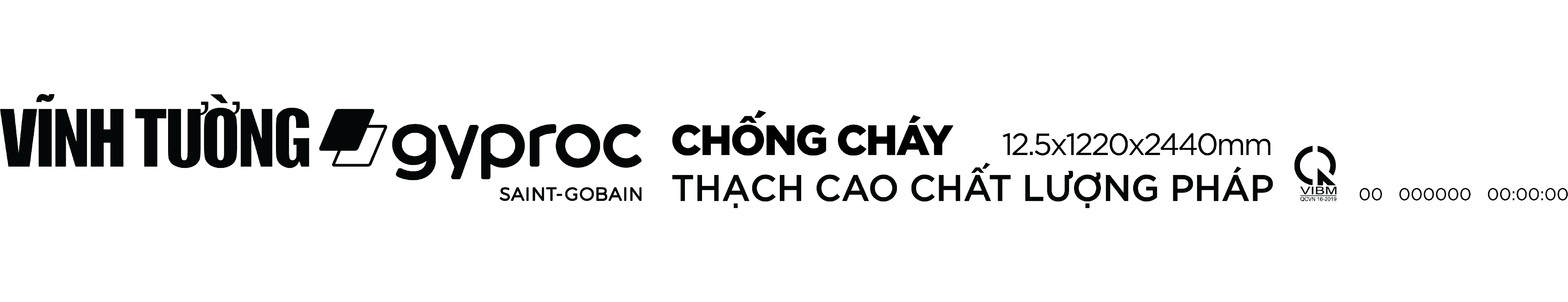 Lưng tấm thạch cao chống cháy Vĩnh Tường-gyproc