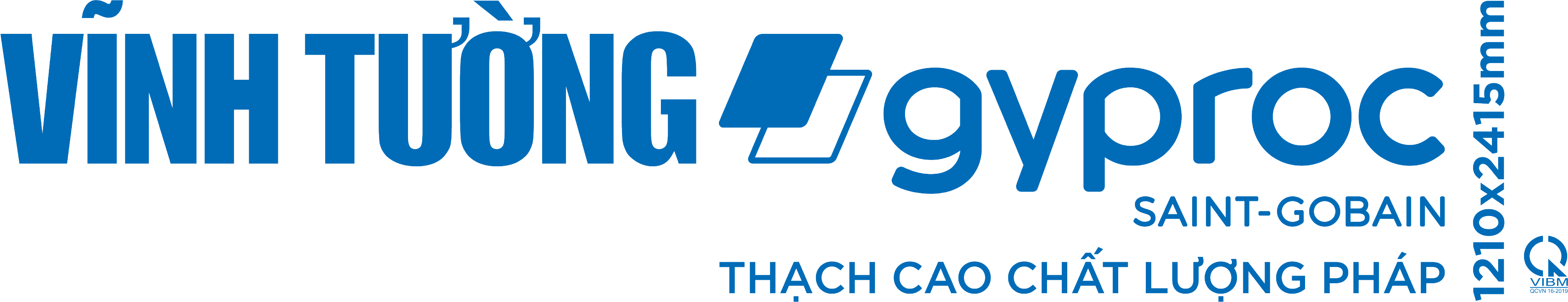 Nhận diện lưng tấm thạch cao VĨNH TƯỜNG-gyproc Tiêu Chuẩn: